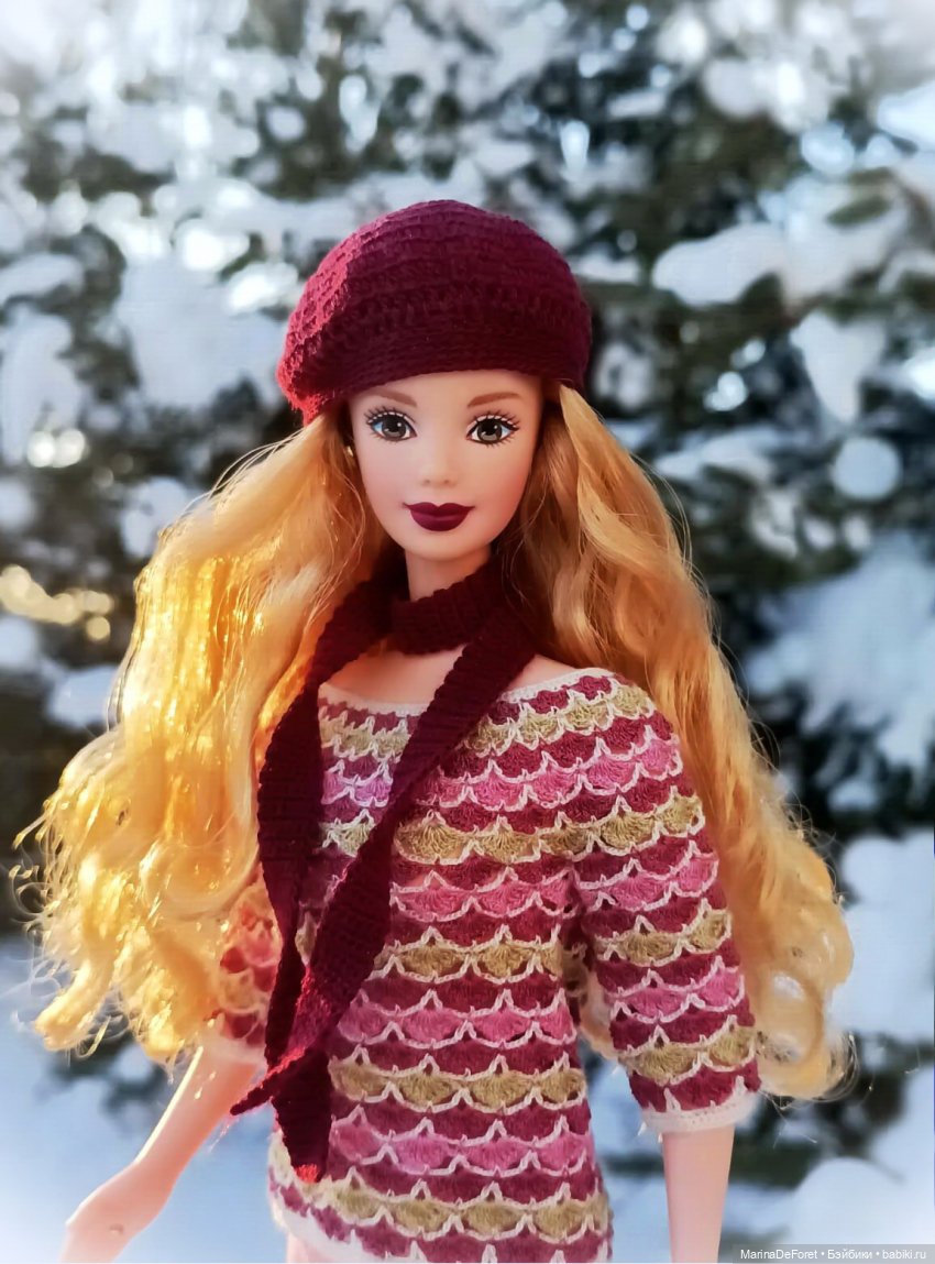 Вязаная одежда для кукол - часть двадцатая - и снова розовый