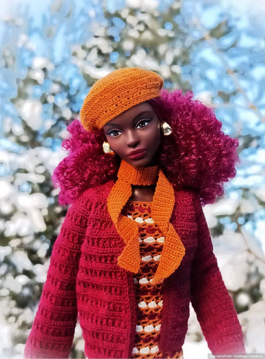 Вязаная одежда для кукол - часть двадцатая - и снова розовый