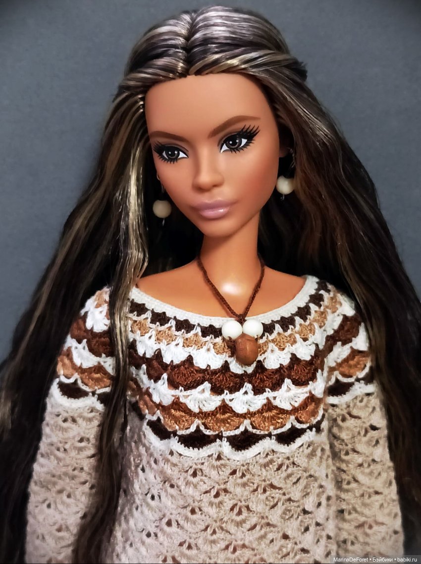 Вязаная одежда для кукол - часть двадцать первая - платья (фото 4)