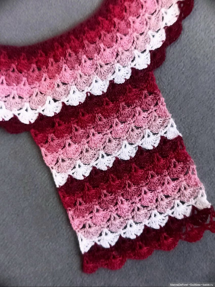 Вязаная одежда для кукол - часть двадцать первая - платья