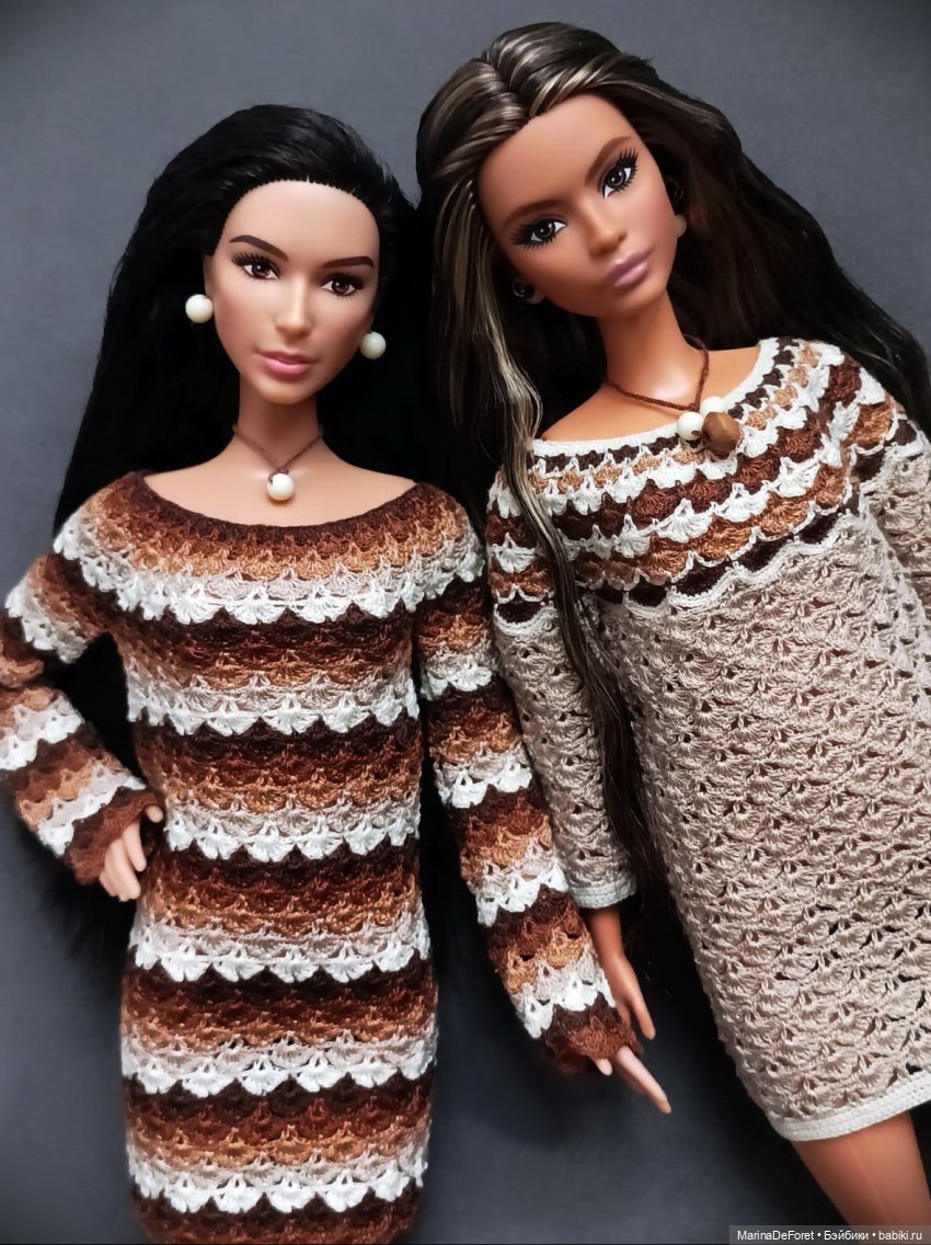 Вязаная одежда для кукол - часть двадцать вторая