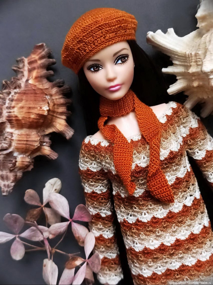 Вязаная одежда для кукол - часть двадцать вторая