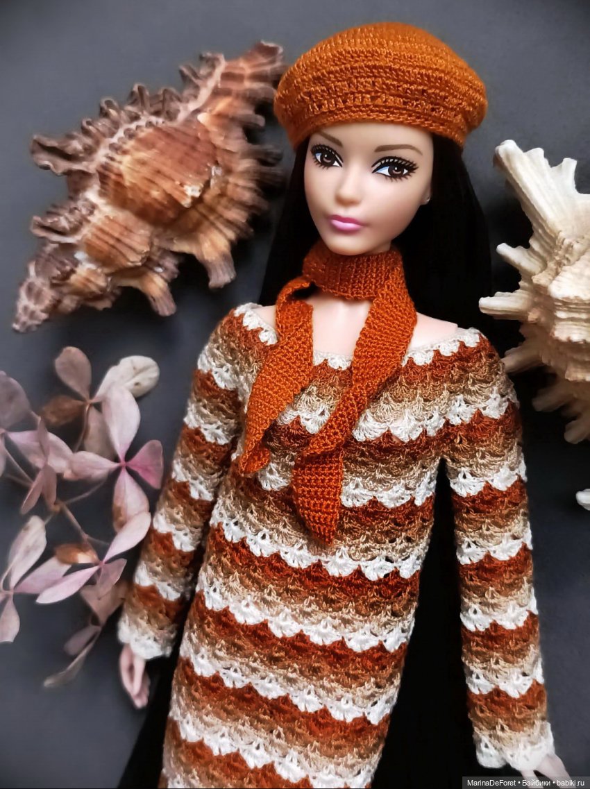 Вязаная одежда для кукол - часть двадцать вторая