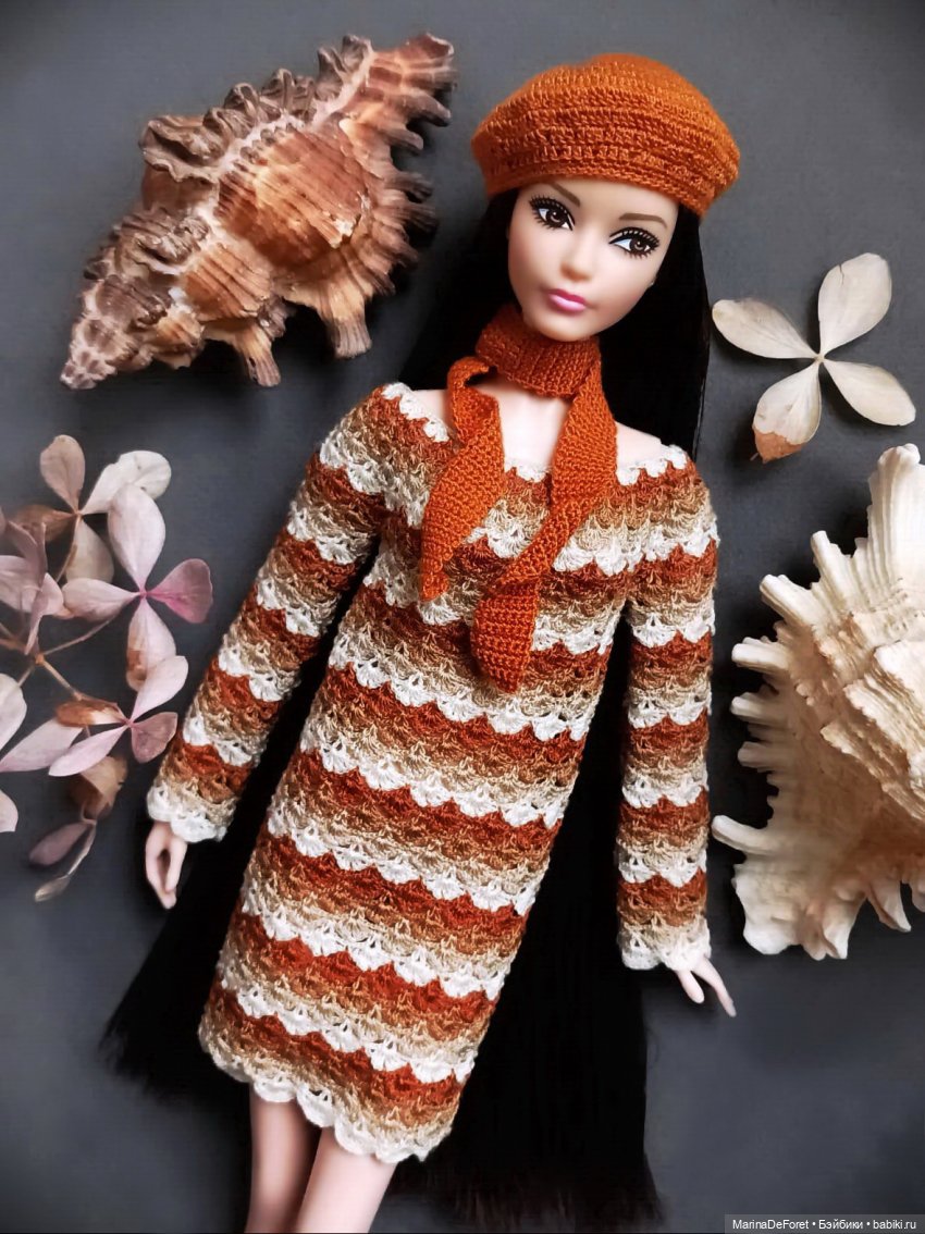 Вязаная одежда для кукол - часть двадцать вторая