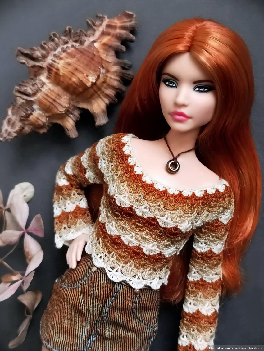 Вязаная одежда для кукол - часть двадцать вторая