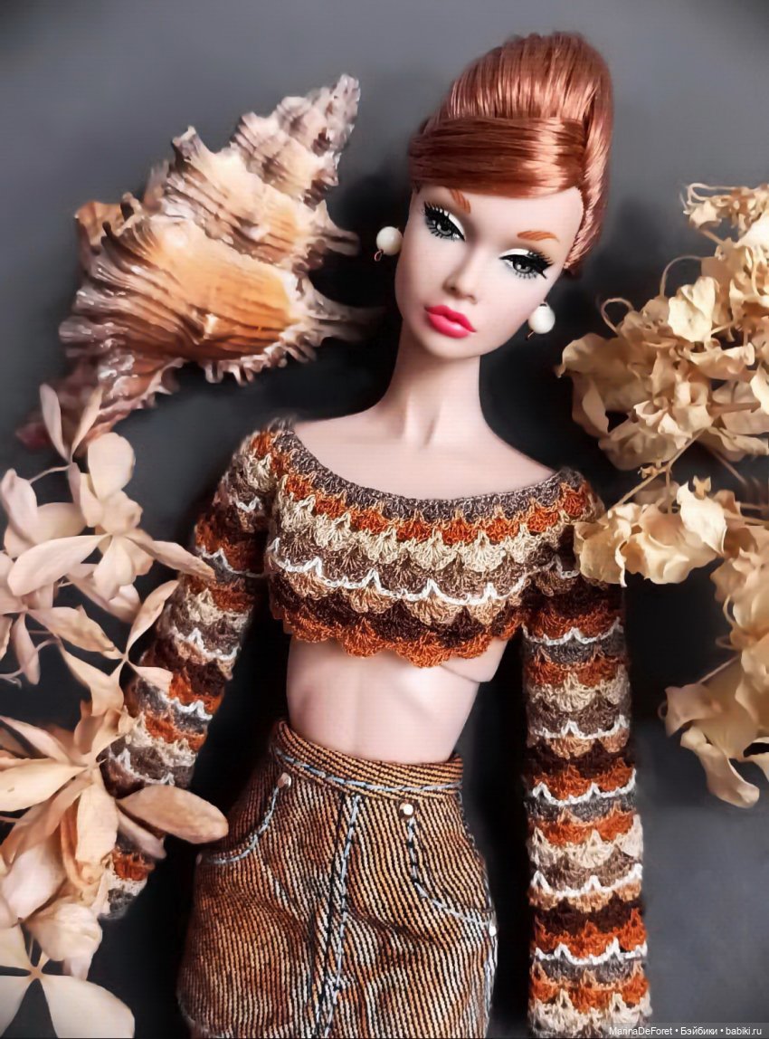 Вязаная одежда для кукол - часть двадцать вторая
