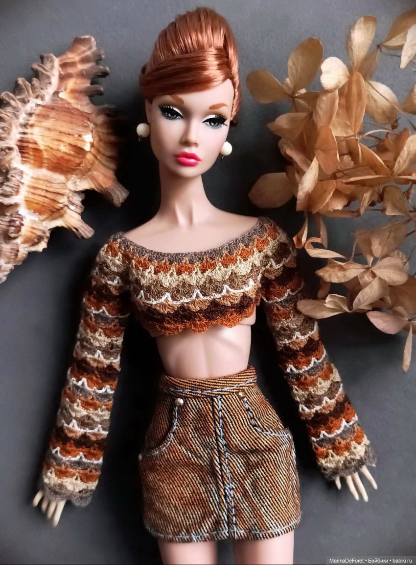 Вязаная одежда для кукол - часть двадцать вторая