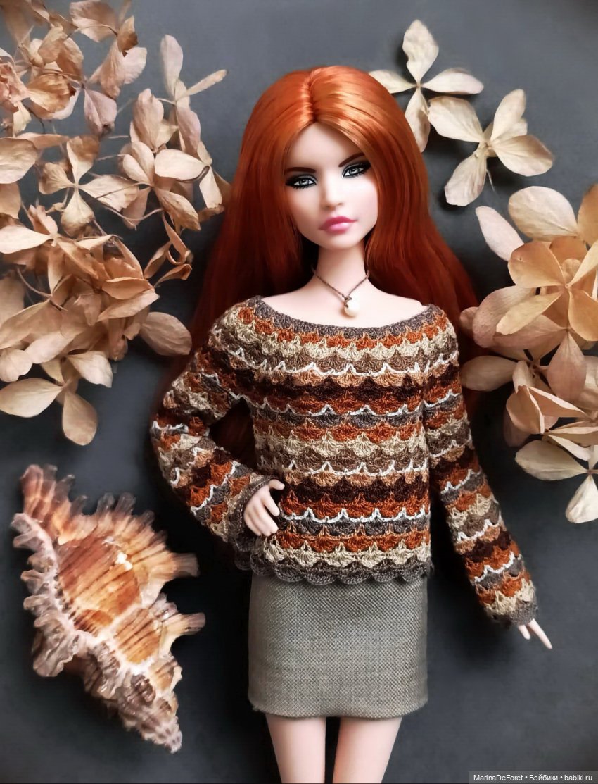 Вязаная одежда для кукол - часть двадцать вторая