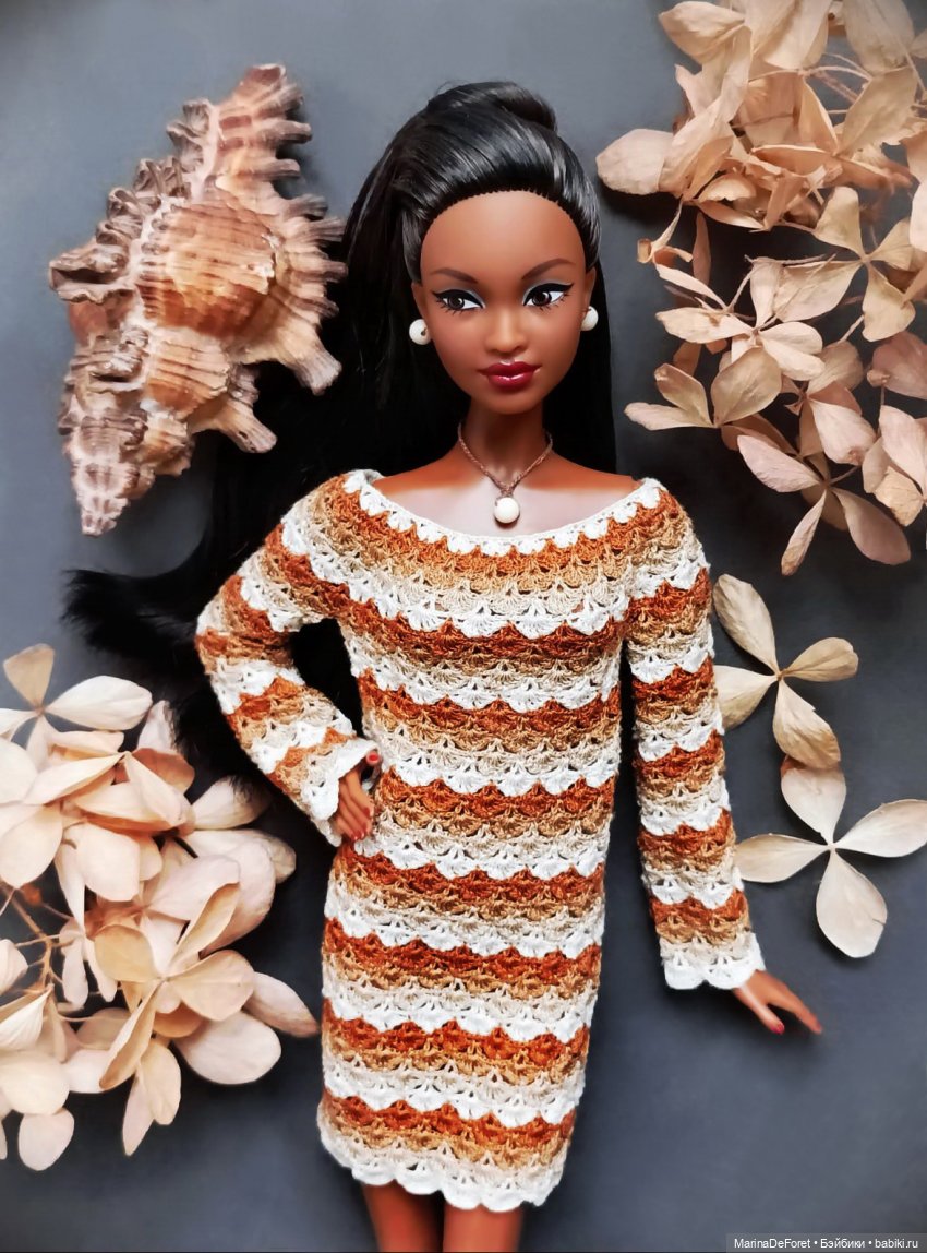 Вязаная одежда для кукол - часть двадцать вторая