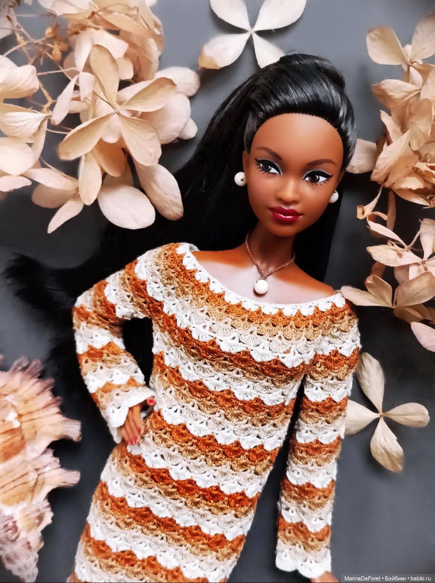 Вязаная одежда для кукол - часть двадцать вторая