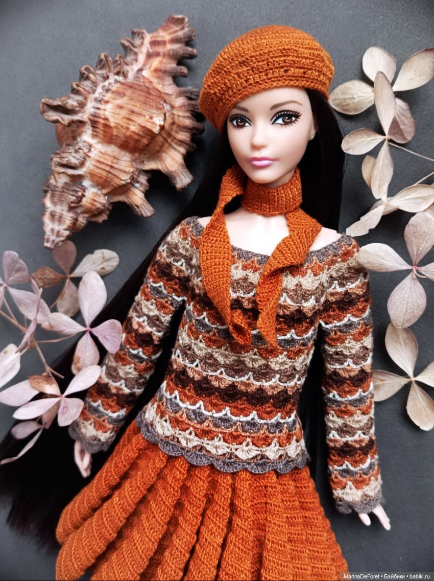 Вязаная одежда для кукол - часть двадцать вторая