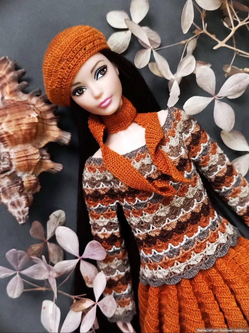 Вязаная одежда для кукол - часть двадцать вторая