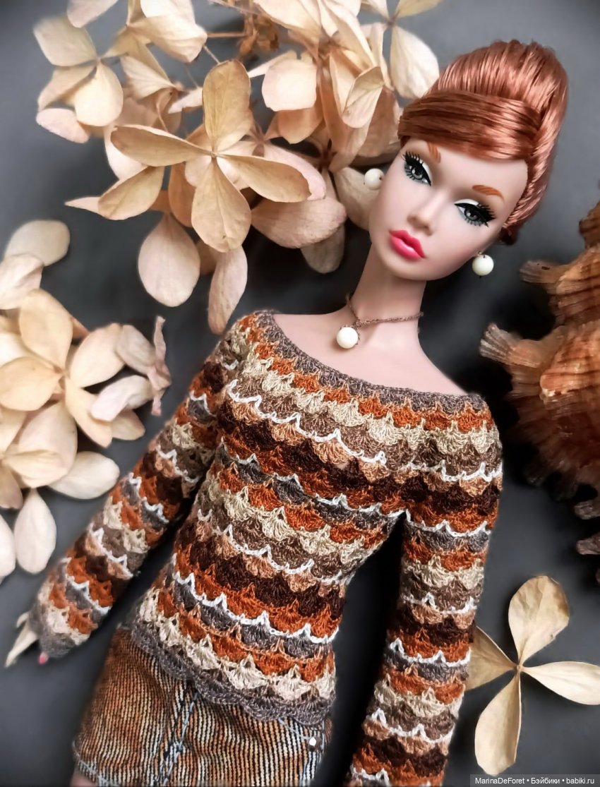 Вязаная одежда для кукол - часть двадцать вторая