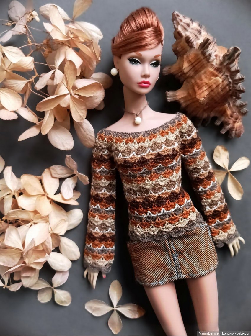 Вязаная одежда для кукол - часть двадцать вторая
