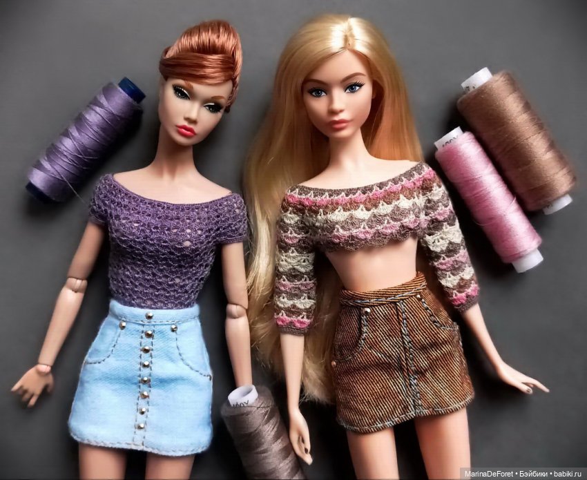 Вязаная одежда для кукол - часть двадцать вторая