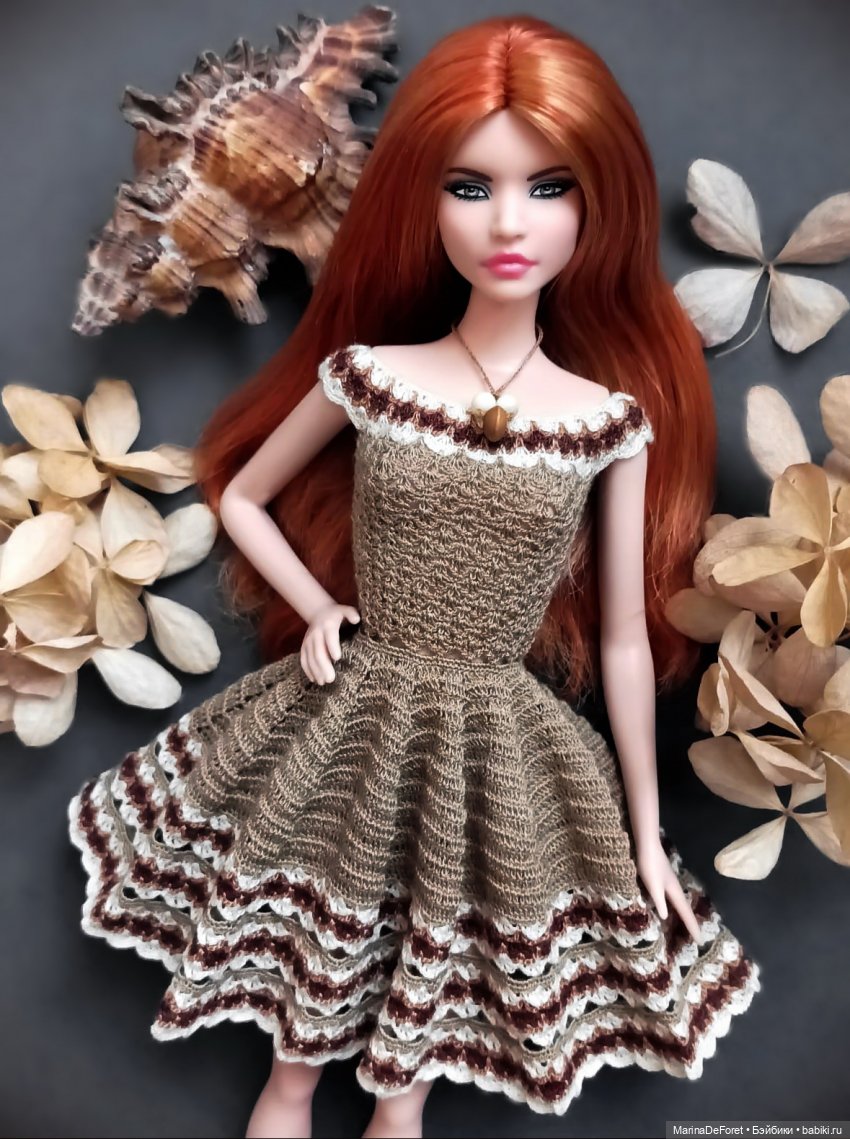 Вязаная одежда для кукол - часть двадцать третья - снова платья