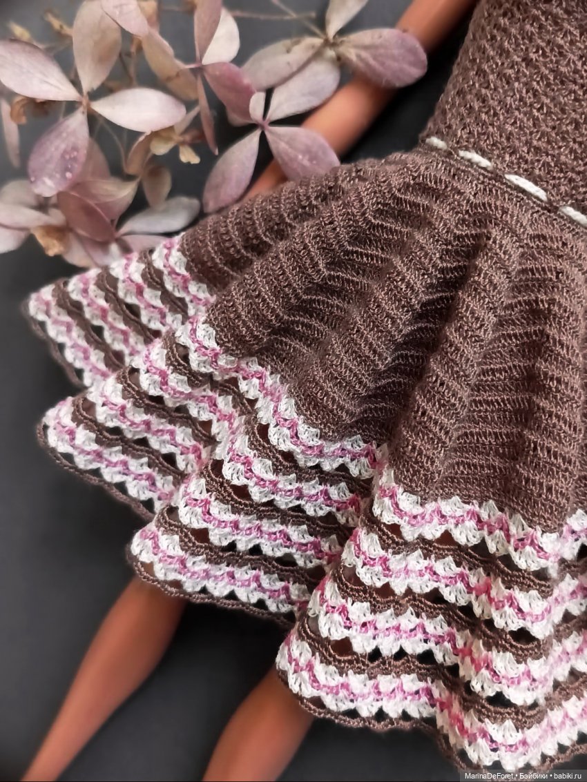 Вязаная одежда для кукол - часть двадцать четвёртая - выбор в пользу элегантности (фото 6)