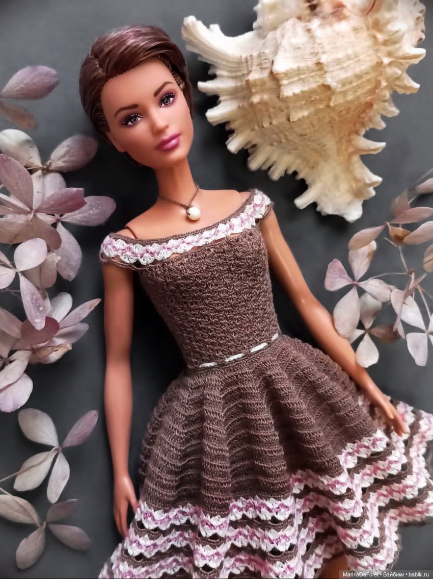 Вязаная одежда для кукол - часть двадцать четвёртая - выбор в пользу элегантности (фото 7)