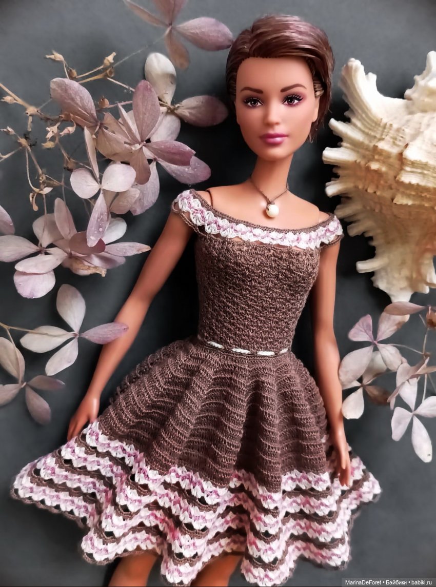 Вязаная одежда для кукол - часть двадцать четвёртая - выбор в пользу элегантности (фото 10)