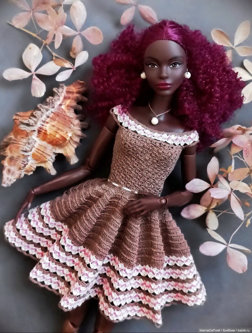 Вязаная одежда для кукол - часть двадцать четвёртая - выбор в пользу элегантности (фото 5)