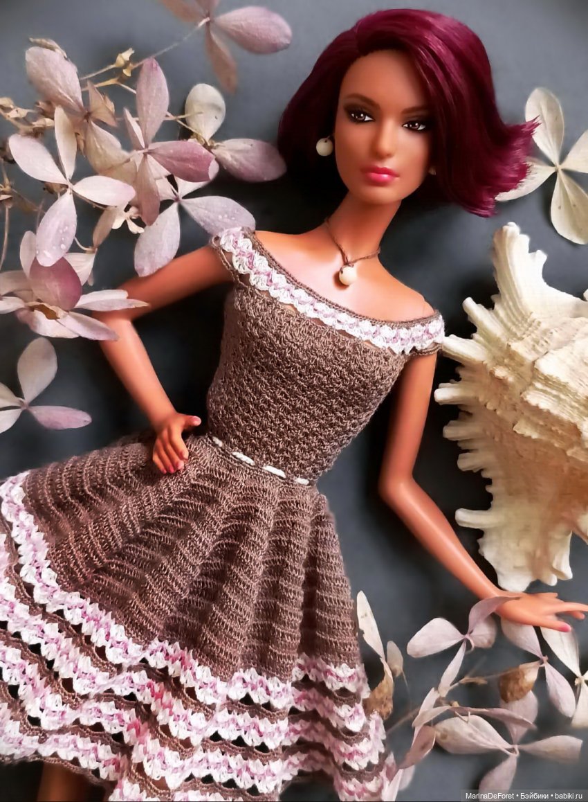 Вязаная одежда для кукол - часть двадцать четвёртая - выбор в пользу элегантности (фото 4)