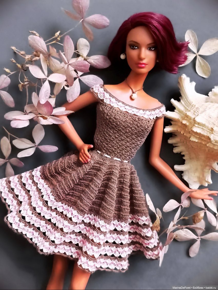 Вязаная одежда для кукол - часть двадцать четвёртая - выбор в пользу элегантности (фото 8)