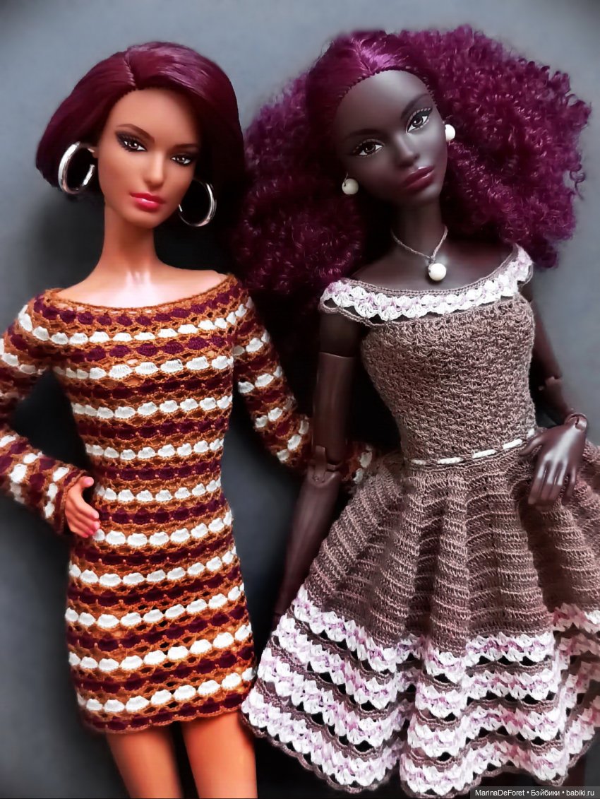 Вязаная одежда для кукол - часть двадцать четвёртая - выбор в пользу элегантности