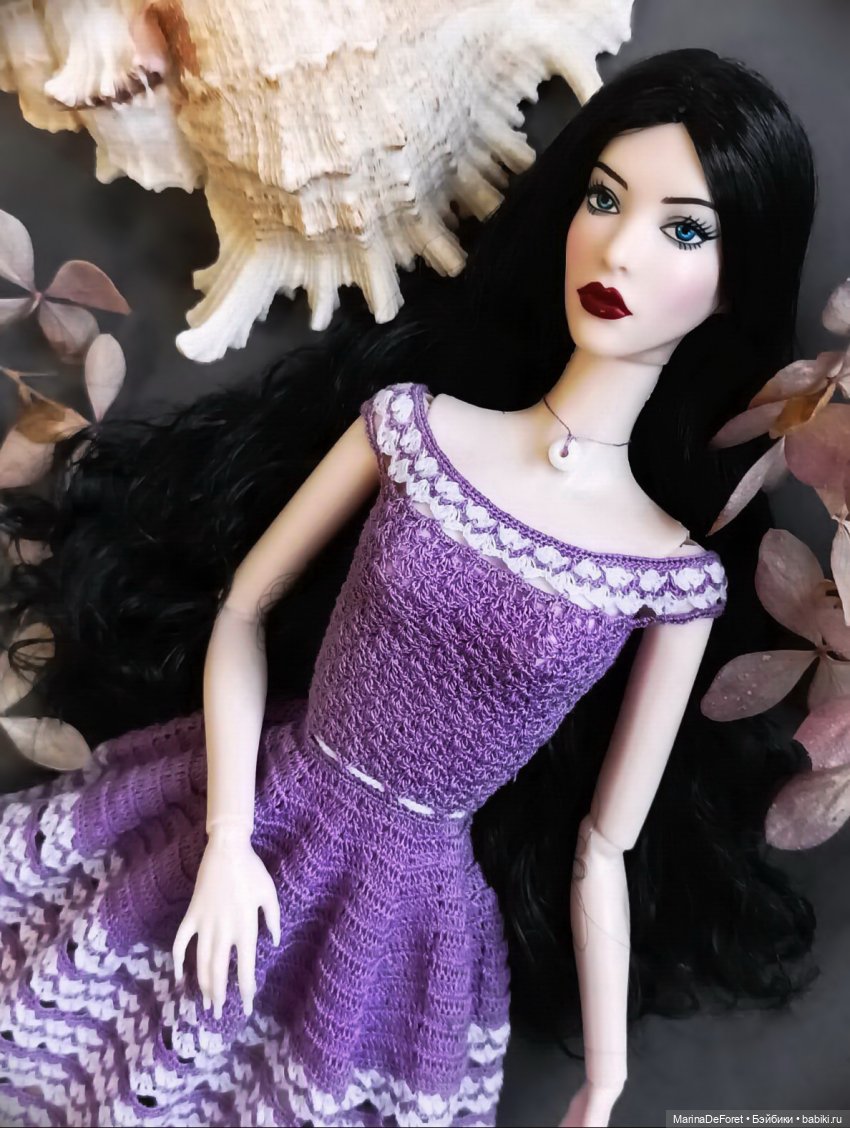 Вязаная одежда для кукол - часть двадцать четвёртая - выбор в пользу элегантности