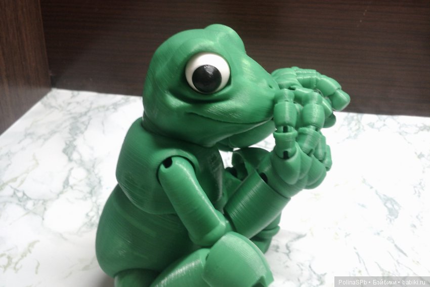 3 D печать: шарнирная лягушка БЖД "Фрогги", Froggy by loubie (фото 6)