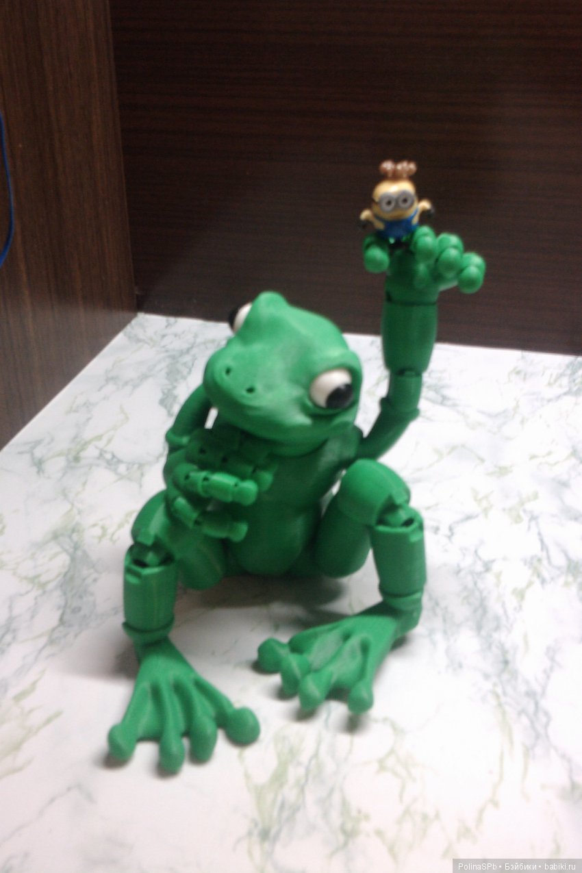 3 D печать: шарнирная лягушка БЖД "Фрогги", Froggy by loubie (фото 4)