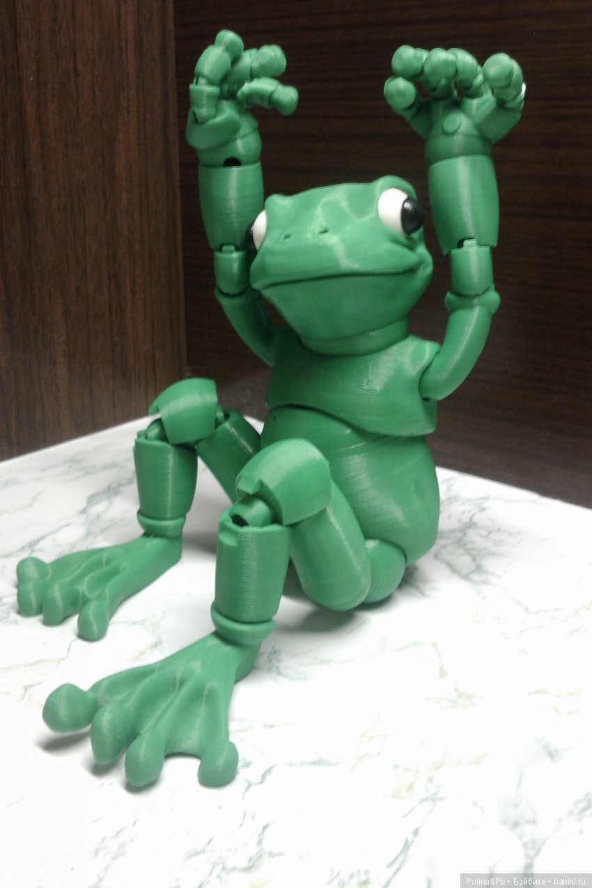 3 D печать: шарнирная лягушка БЖД "Фрогги", Froggy by loubie (фото 7)