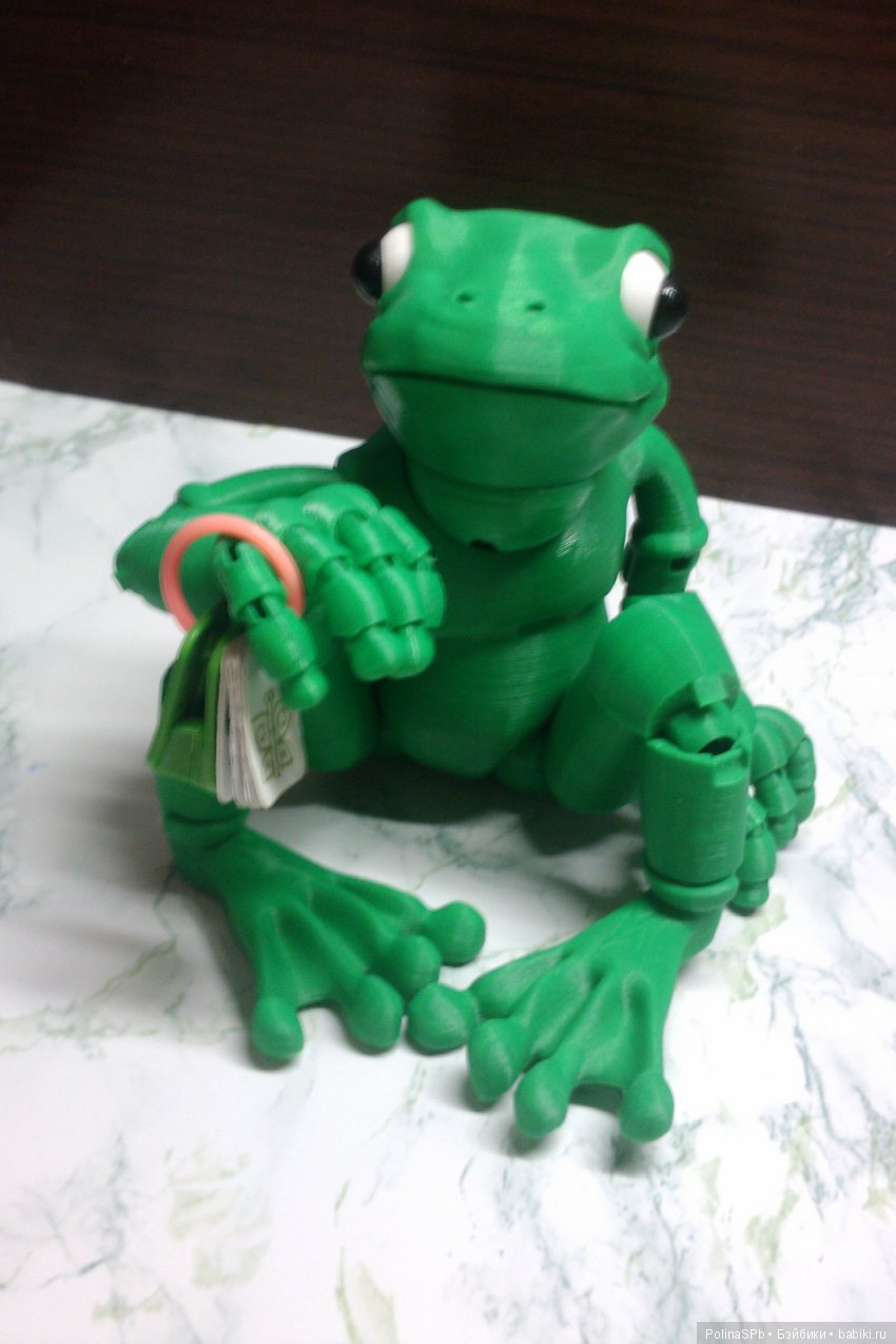 3 D печать: шарнирная лягушка БЖД "Фрогги", Froggy by loubie (фото 5)
