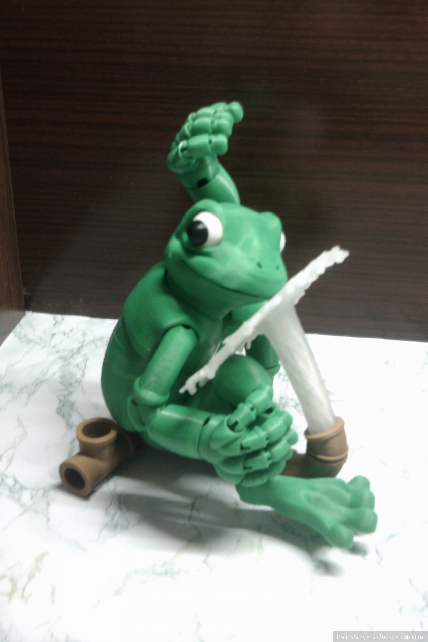 3 D печать: шарнирная лягушка БЖД "Фрогги", Froggy by loubie (фото 3)