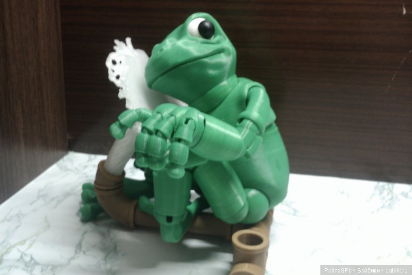 3 D печать: шарнирная лягушка БЖД "Фрогги", Froggy by loubie (фото 2)