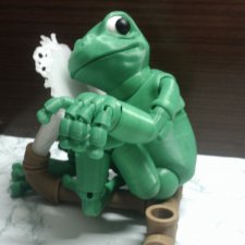 3 D печать: шарнирная лягушка БЖД "Фрогги", Froggy by loubie
