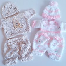 Одежда для кукол - Вязанные комплекты для пупсов, миниреборнов 27-30 см ...