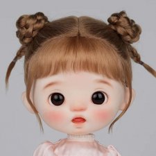 Парик Awen 9-10 с шишечками, косичками и заколками