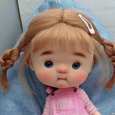 Парик Awen 9-10 с двумя косичками