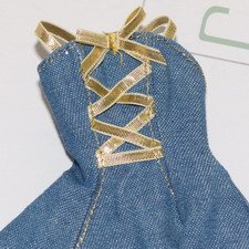 Джинсовое платье на барби