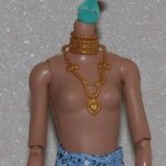 Тело Барби Экстра - Блондинка с голубыми прядями