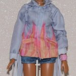 Тело Barbie Экстра с радужными косичками