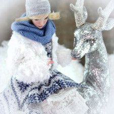 Зимняя сказка. Снежная девочка Sevlana doll