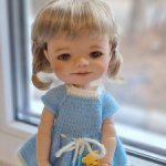 Пельмешка Элла с потрясающим  мейком  от  Шарлин Смит. Dumplings Ella cream от Meadow dolls.