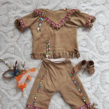 Авторский этнический костюм из нежнейшей замши