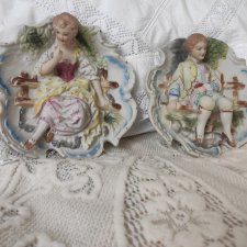 Фарфоровые парные плакетки