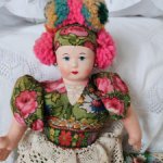 Антикварная кукла Венгрия