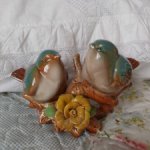 Обливная керамика птички