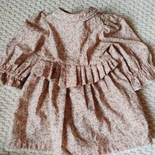 Винтажное платье для куклы 60-70 см