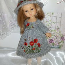 Комплект "Маки".Делала долго, но получилось