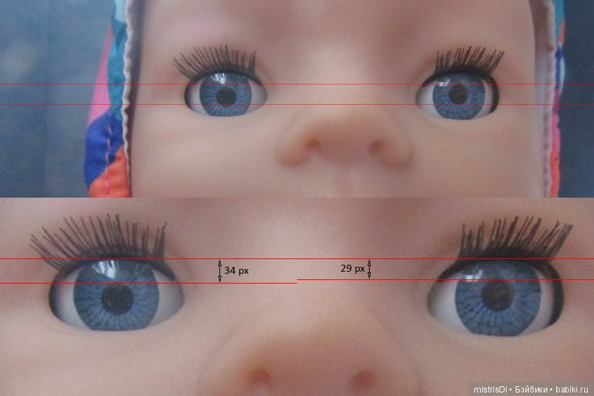 Брак со зрачками Baby Born